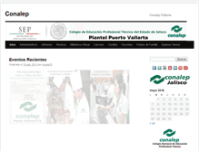 Tablet Screenshot of conalepvallarta.edu.mx